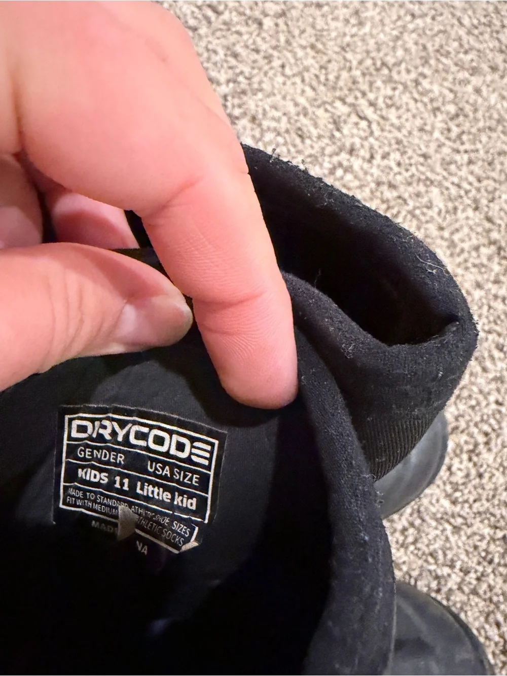 Kids Black Waterproof Snow Boots - Comfortable Winter Protection